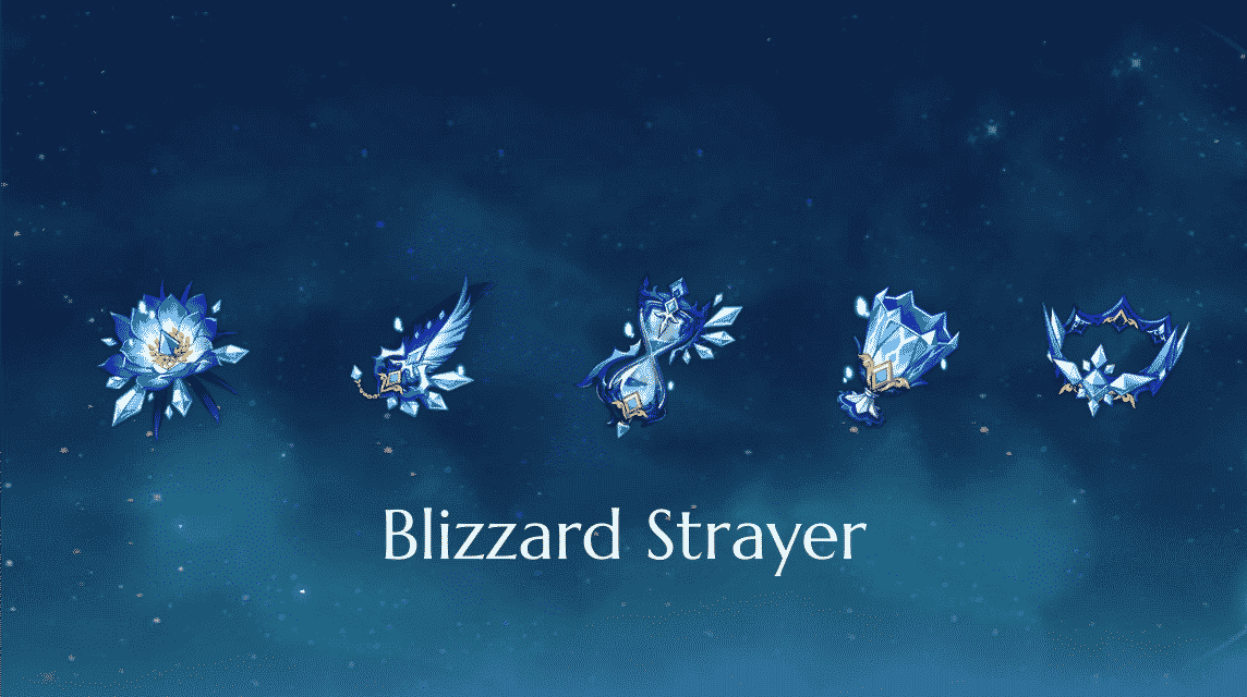 blizzard strayer genshin impact artifact set