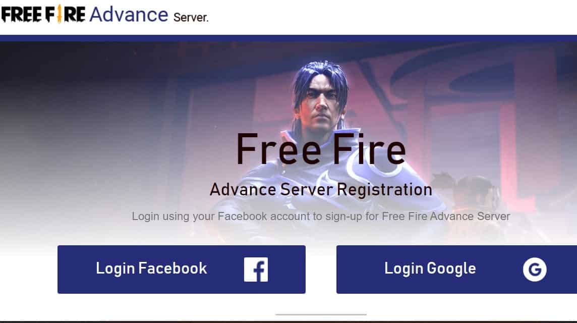 free fire advance server facebook login problem