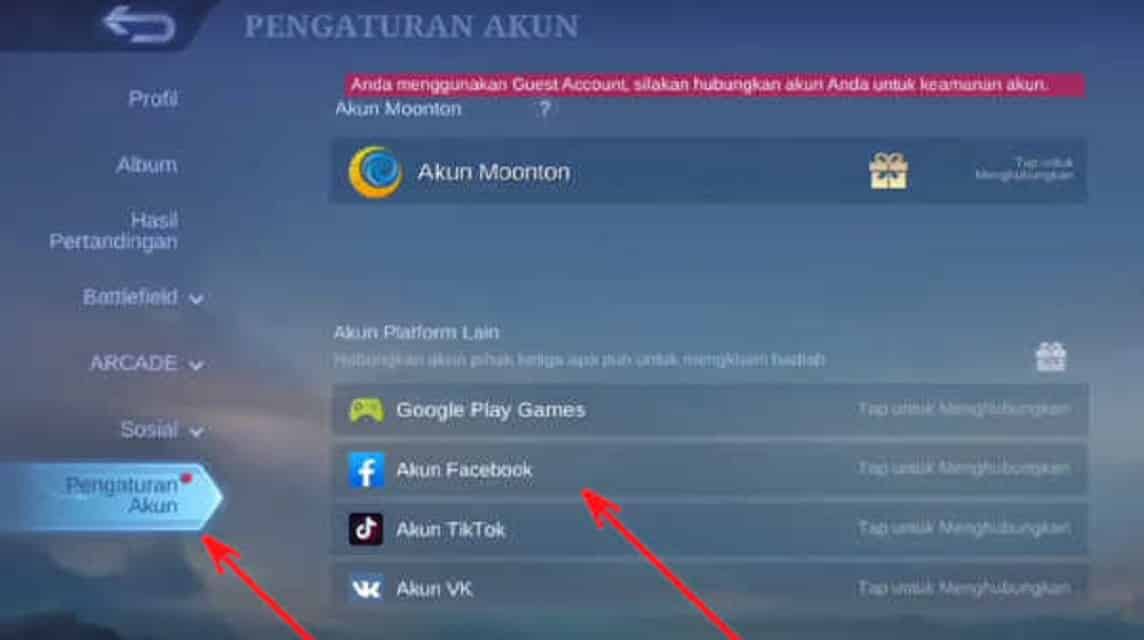 Cara Buat Akun Baru Mobile Legends