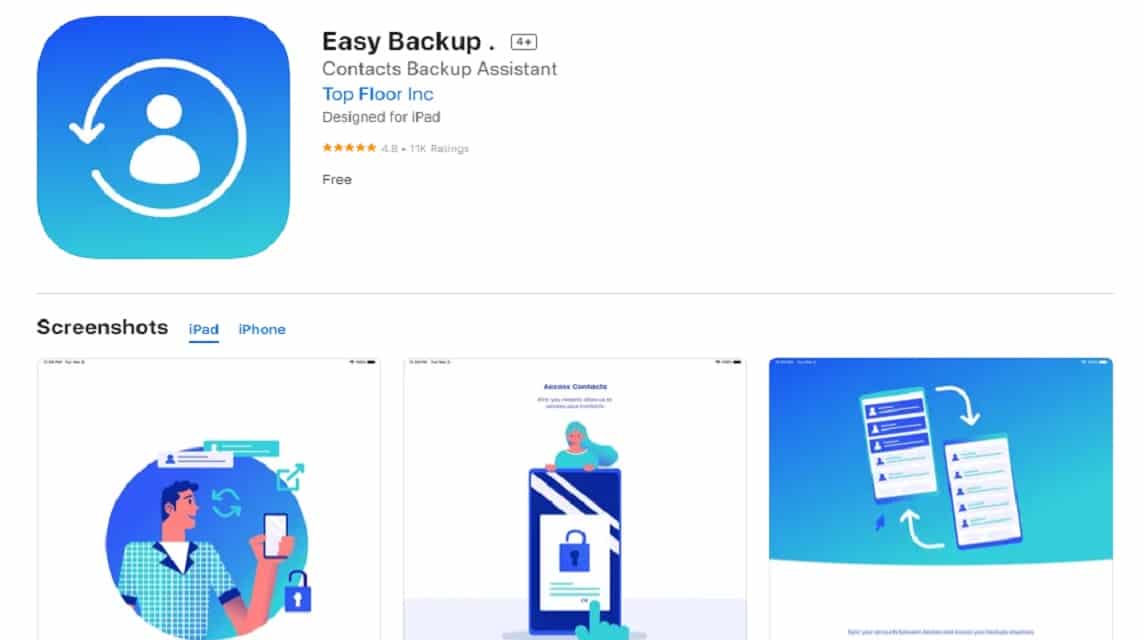 easy backup how to restore deleted contacts with the application