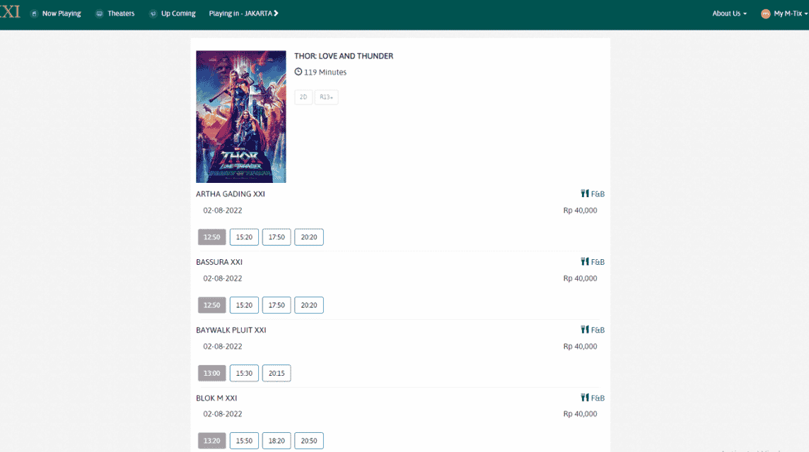 How to Order Cinema Tickets Online XXI