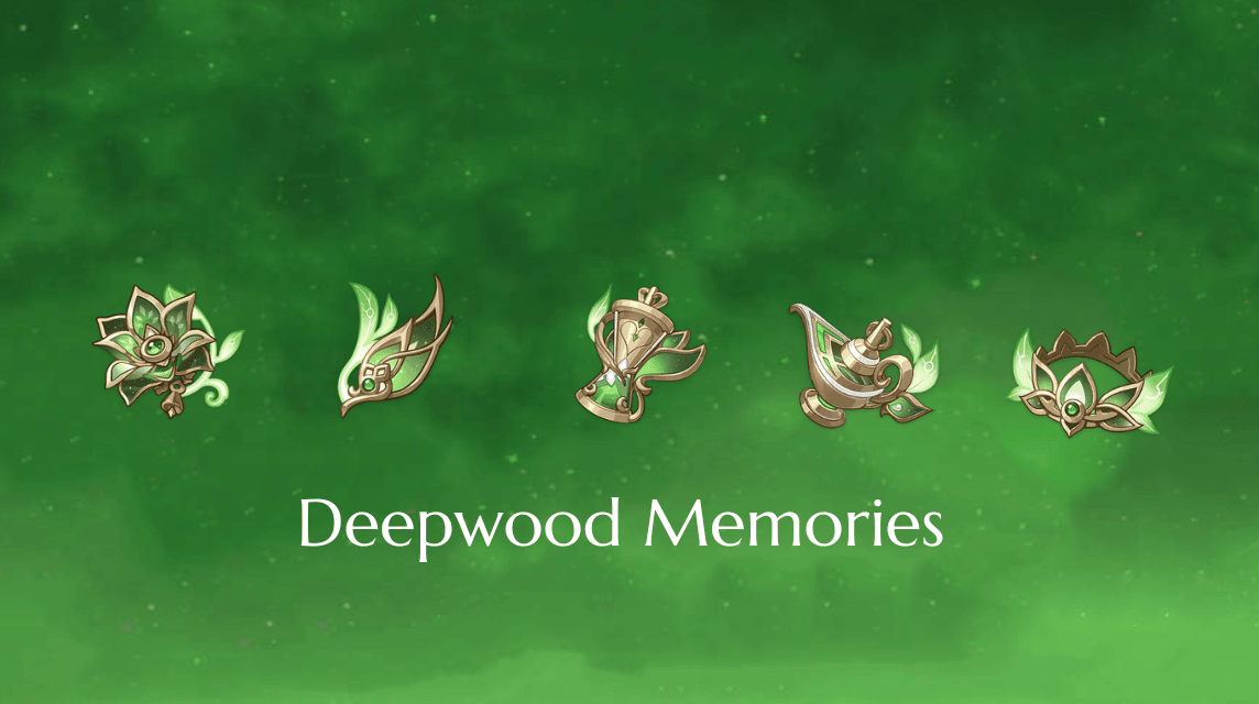 Deepwood Memories artefak Dendro Traveler Genshin Impact