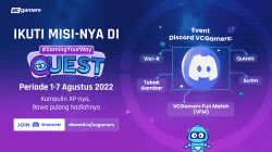 Jadwal Event di Discord VCGamers 1-7 Agustus 2022