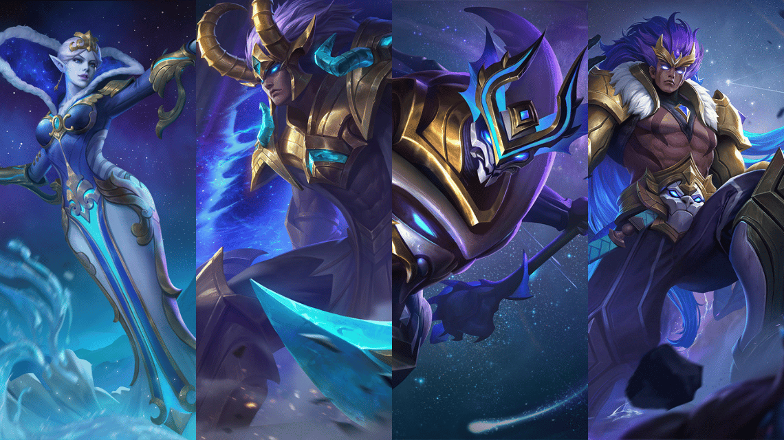 Rows of Zodiac Skins