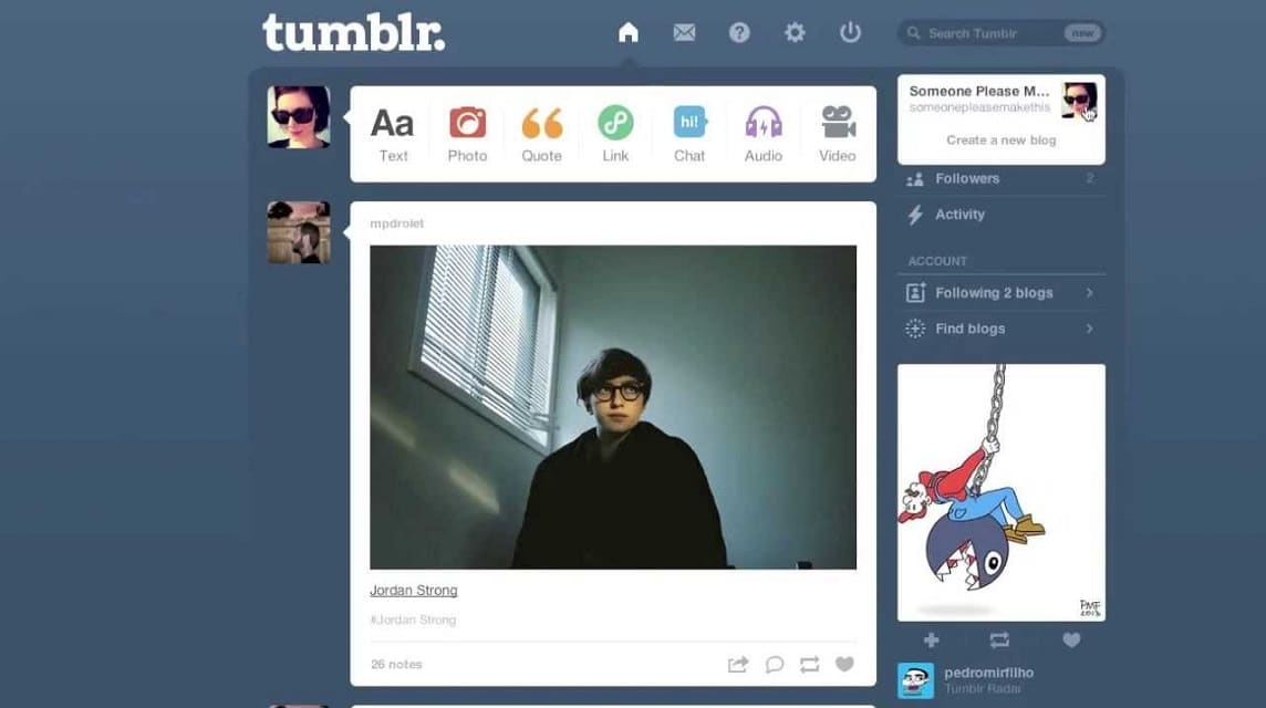 tumblr 是