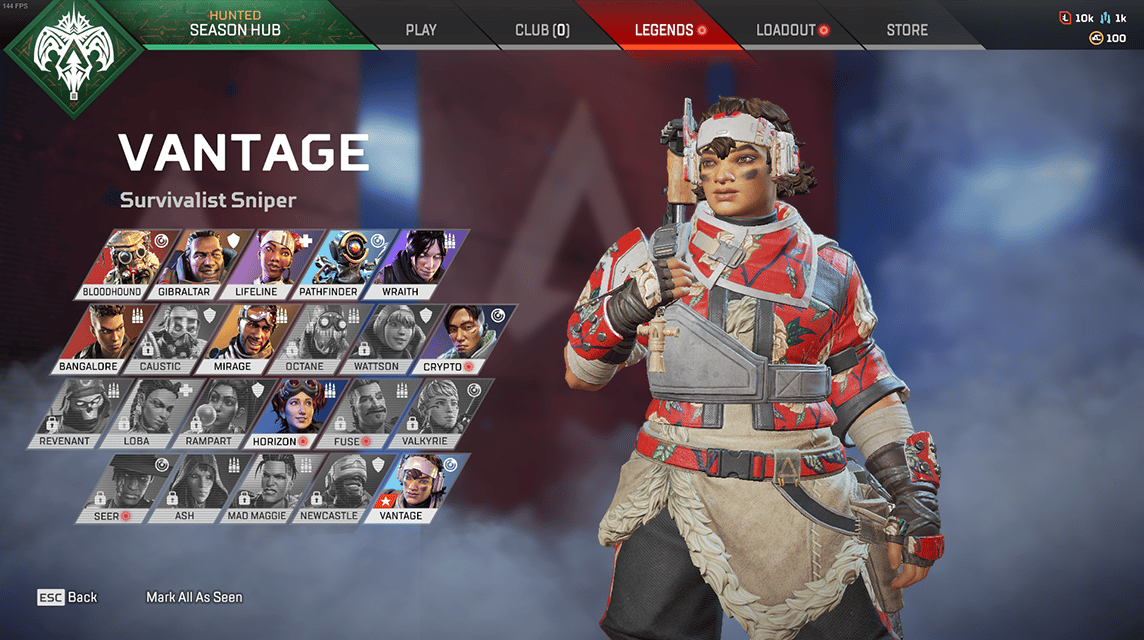 New Vantage Legends Apex Legends