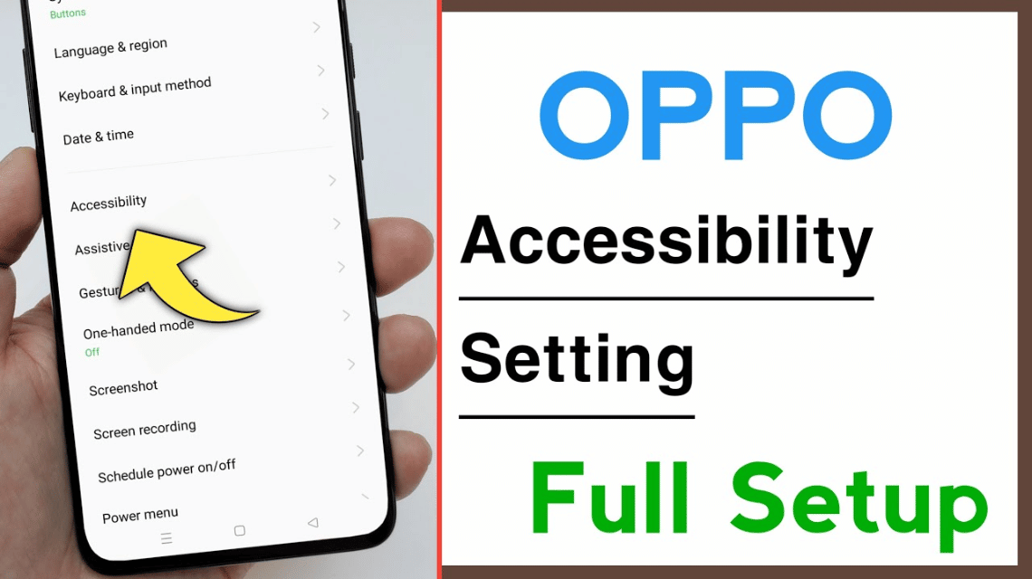 Cara Restart HP OPPO Accessibility