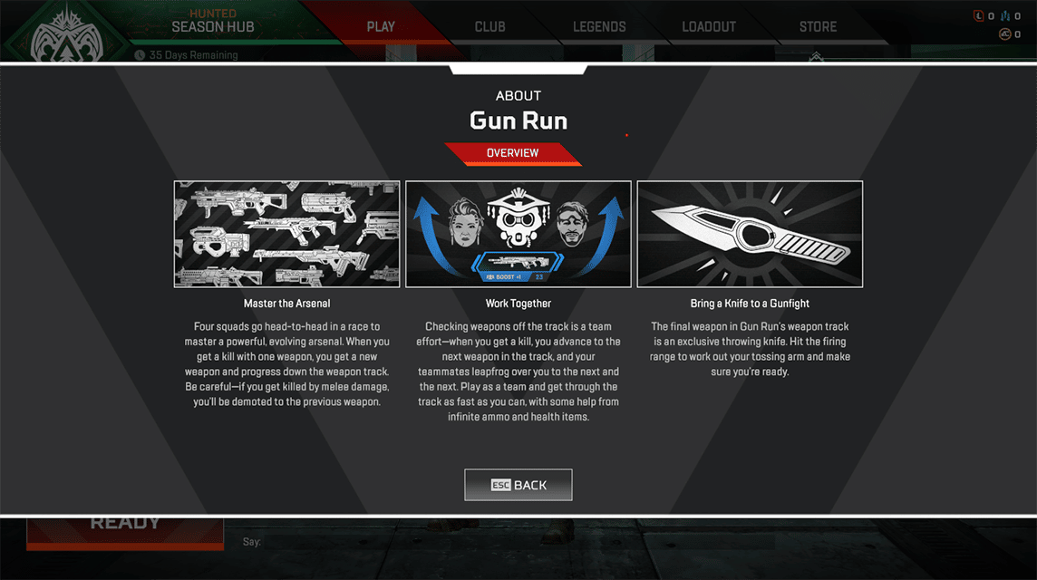 New Mode Gun Run Apex Legends