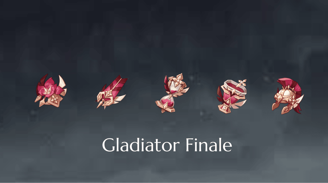 genshin impact finale gladiator artifact set
