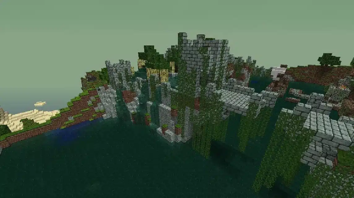 Minecraft의 보물 지도