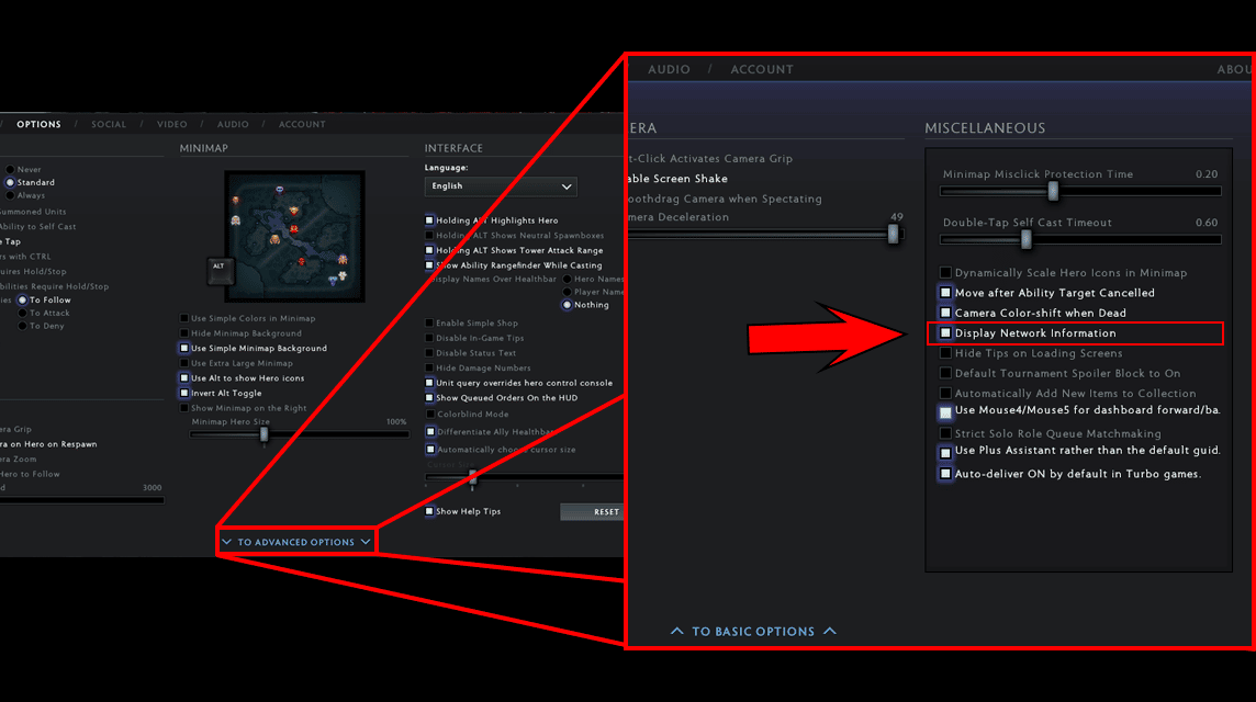 How to see FPS in Dota 2