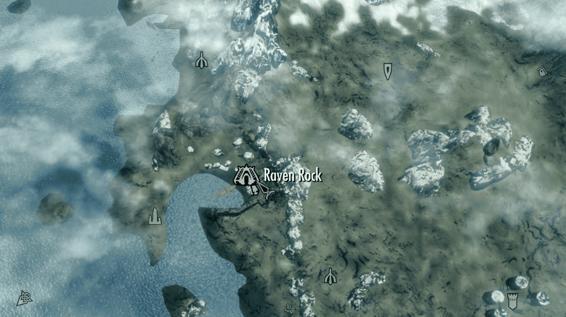 Letak Raven Rock di Map