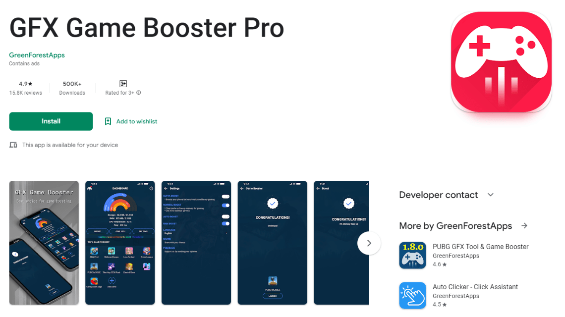 GFX Booster Pro