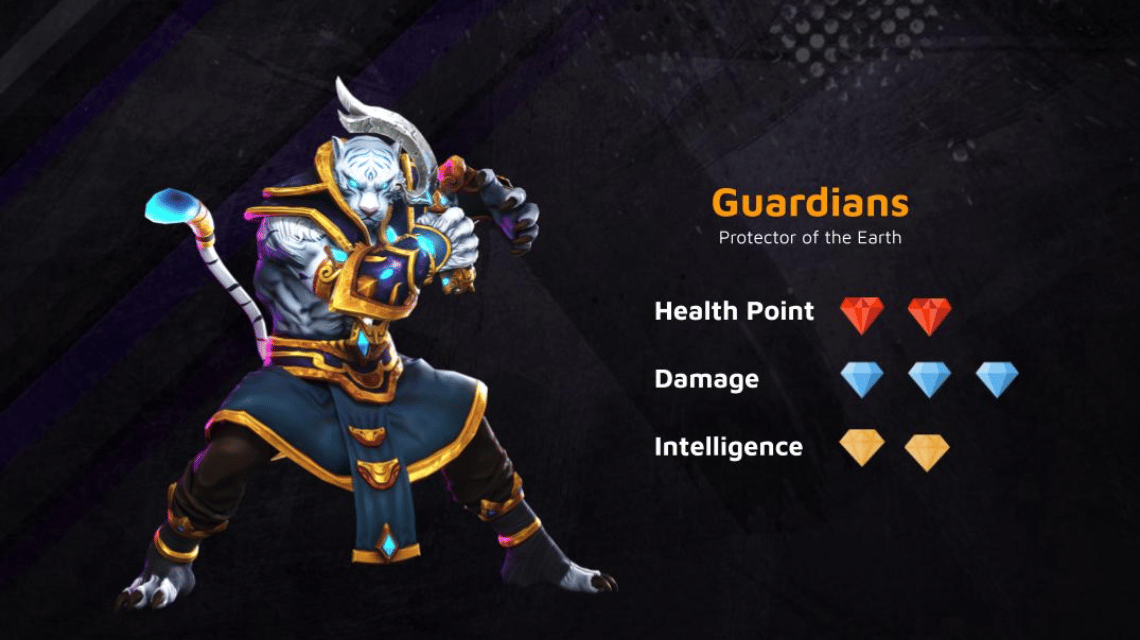 Karakter Battle of Guardians
