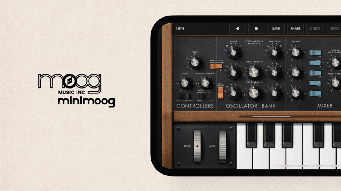 Minimoog Musikproduktions-App