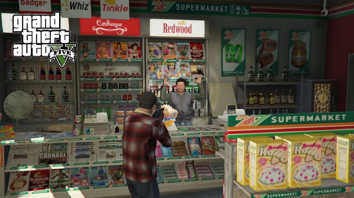 GTA 5で店を奪う方法