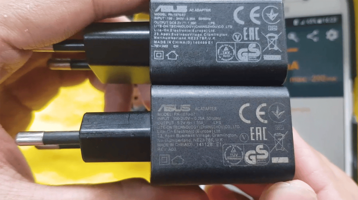Differences between Asus Zenfone Ori and KW Chargers