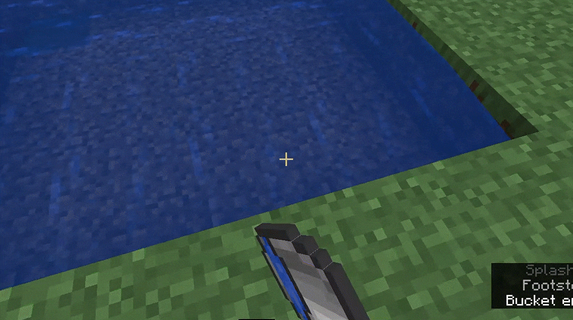 Removing Water in Minecraft.