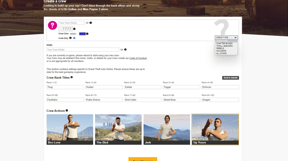 GTA Online Crew Recruitment