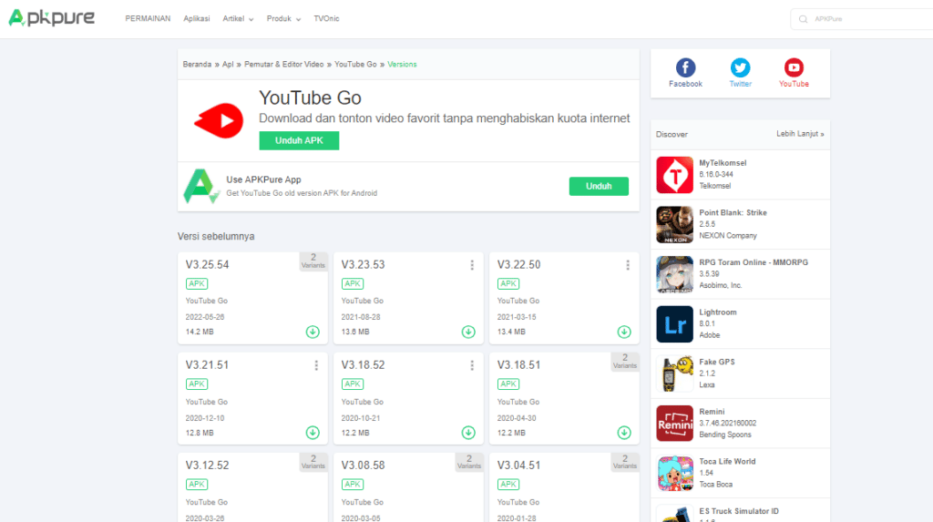 Here's How to Download the Old Version of Youtube Go!