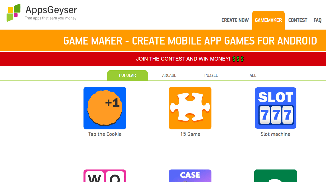 How to Make Android Games on HP AppsGeyser