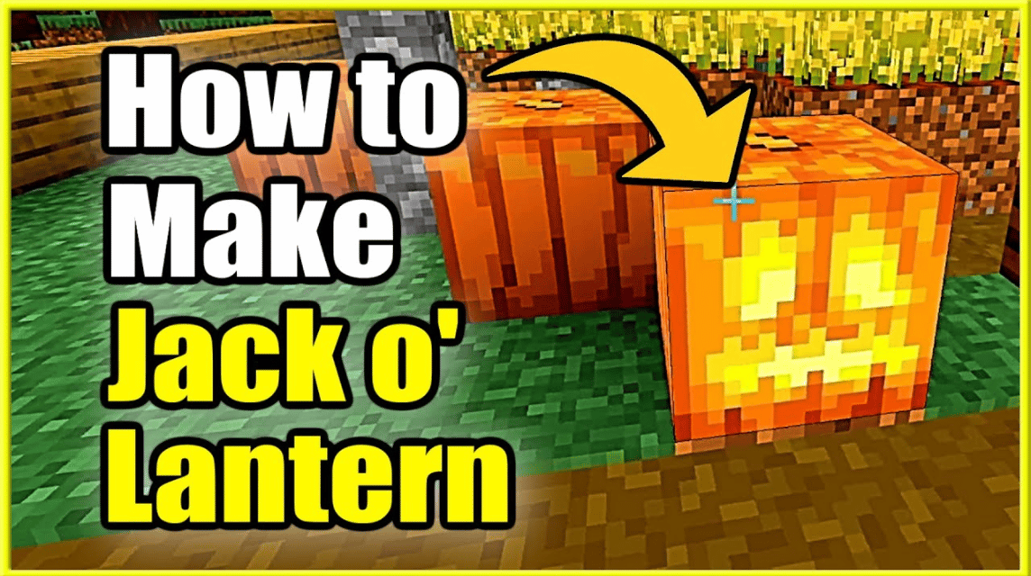 Cara Membuat Jack O Lantern Minecraft