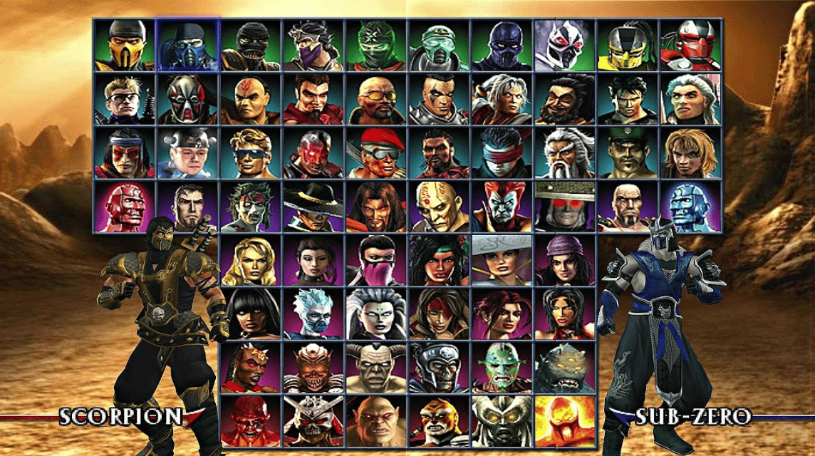 Mortal Kombat PS2 Character Cheats