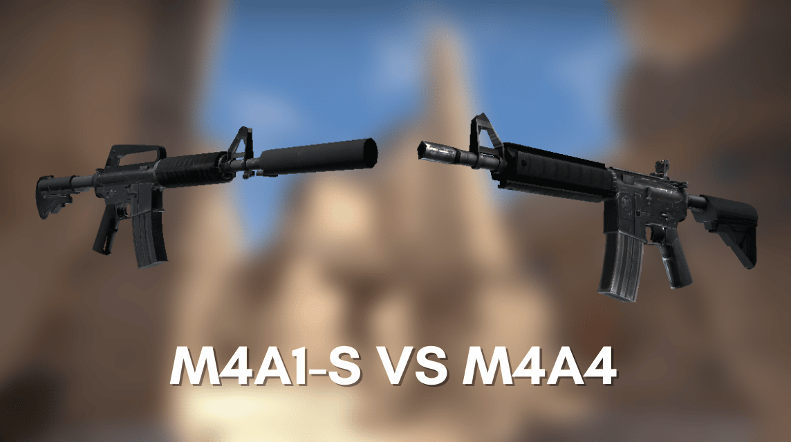 CSGO更新后的M4A1S vs M4A4