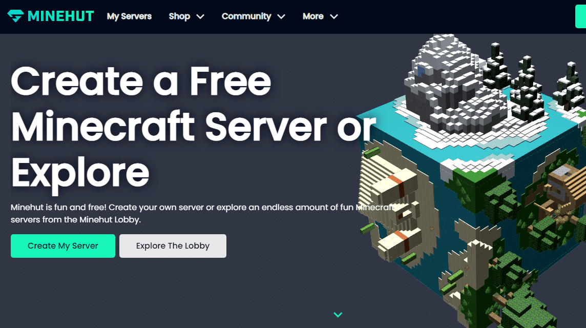 Server Minecraft Minehut
