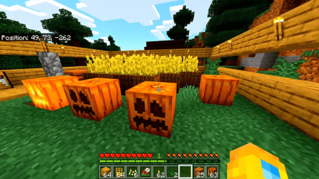 Uses and How to Get Jack O Lantern Minecraft