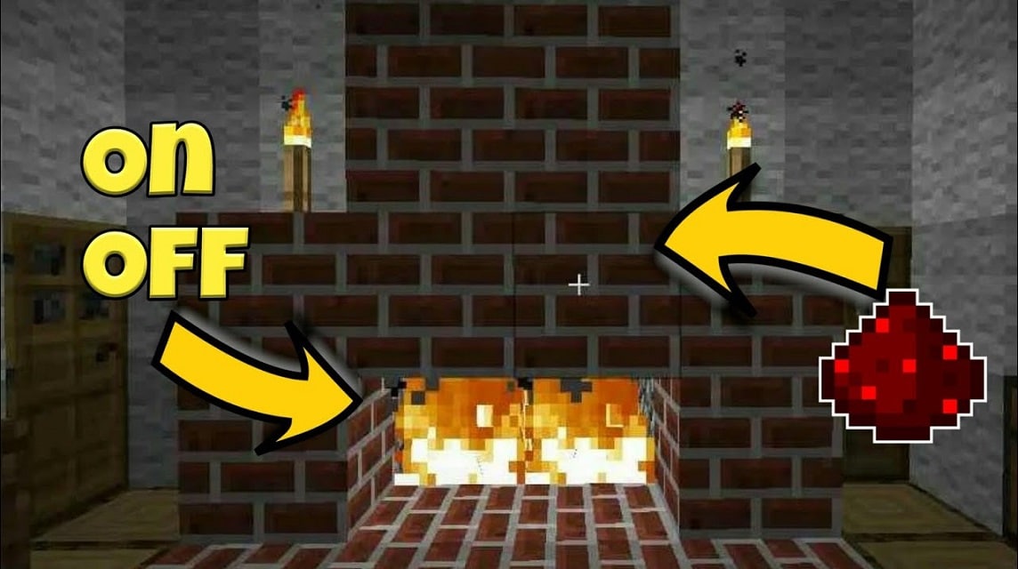 Minecraft fireplace