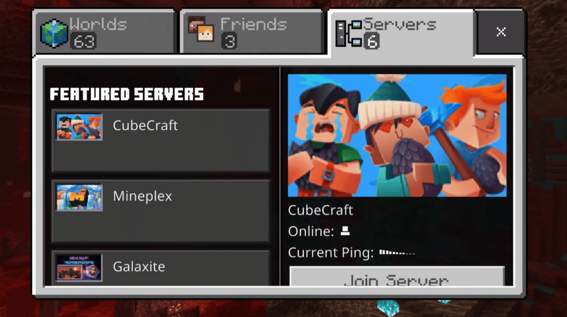 Servers list for Minecraft PE – Apps on Google Play