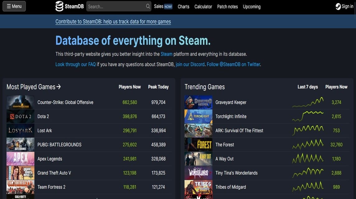 What is SteamDB, features, advantages and more (2023)