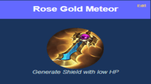 Roségoldener Meteor