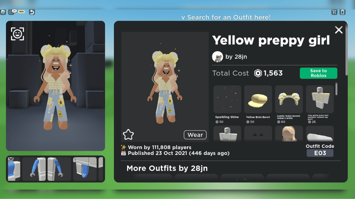 Yellow Preppy Girl