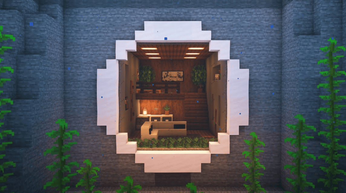 Rumah Minecraft Bawah Air