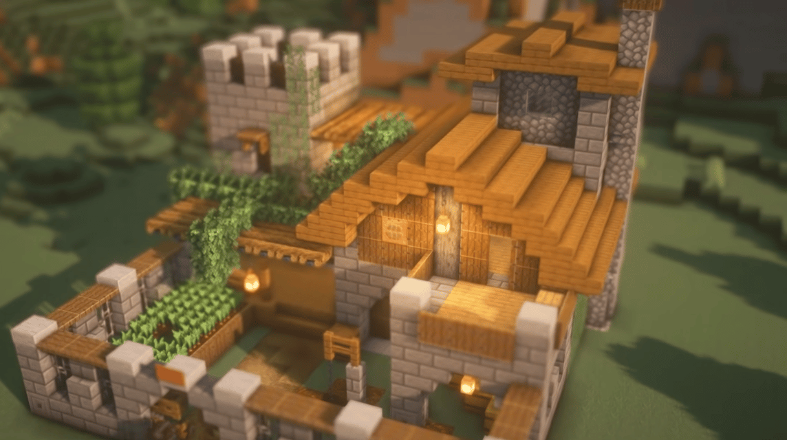 Minecraft Einfaches Schlosshaus