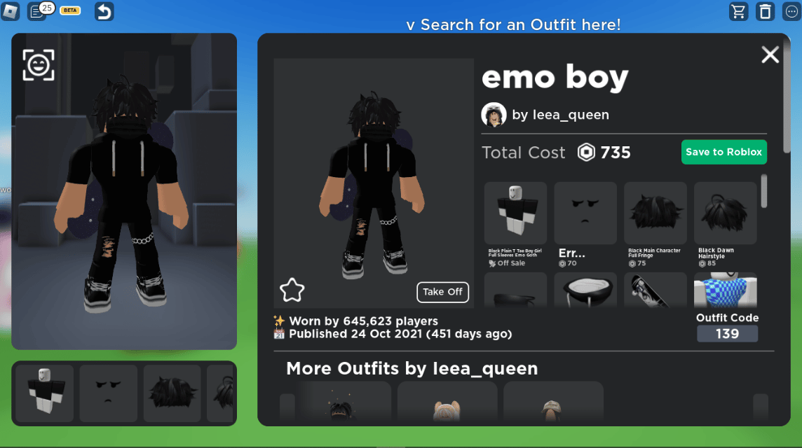 emo girl outfit - Roblox