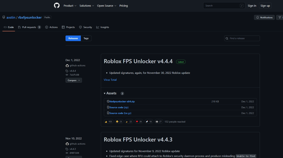 Roblox FPS Unlocker GitHub