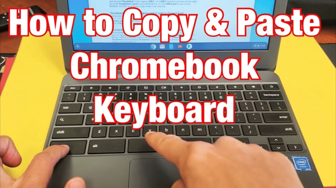 Chromebook 복사 및 붙여넣기 자습서