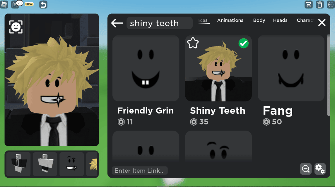 Shiny Teeth