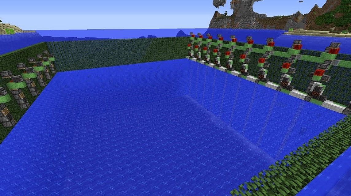 Minecraft removes water
