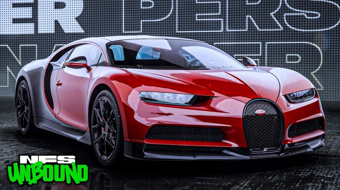 Need for Speed Bugatti Chiron 스포츠카 목록