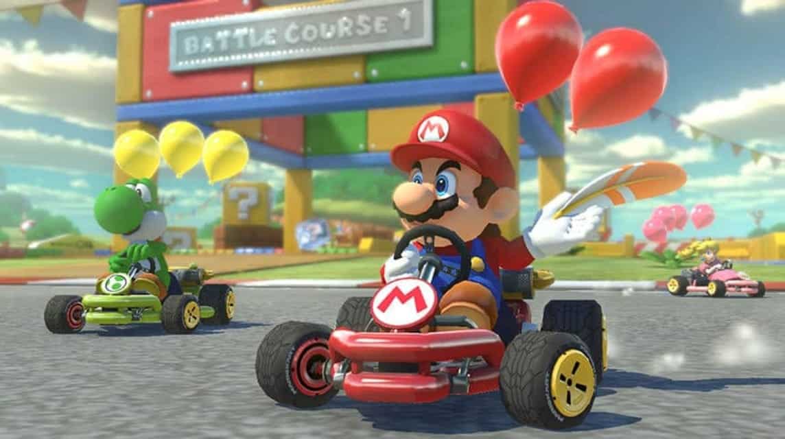 Karakter Mario dalam Game Mario Kart Deluxe 8