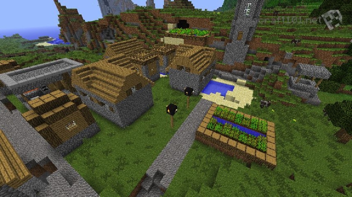 cara berdagang dengan penduduk desa di minecraft