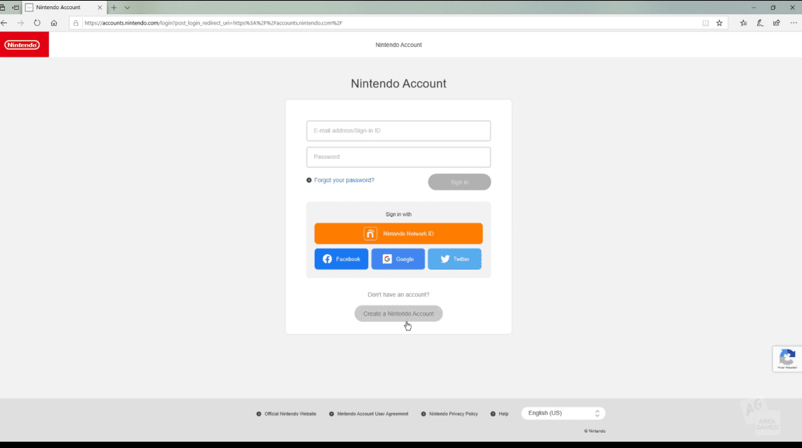 Buat Akun Nintendo