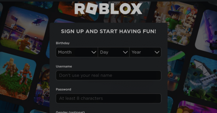初心者に適したRobloxの登録方法