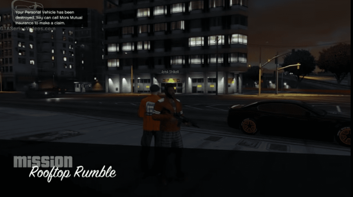 GTA5 在线 Rooftop Rumble 任务 