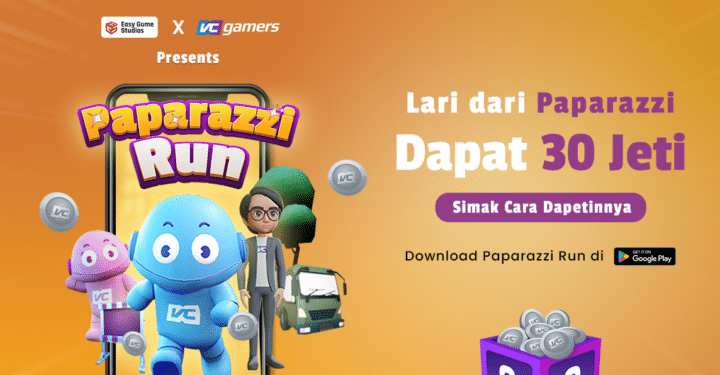 让我们一起加入公开Alpha游戏Paparazzi Run，赢取千万印尼盾！