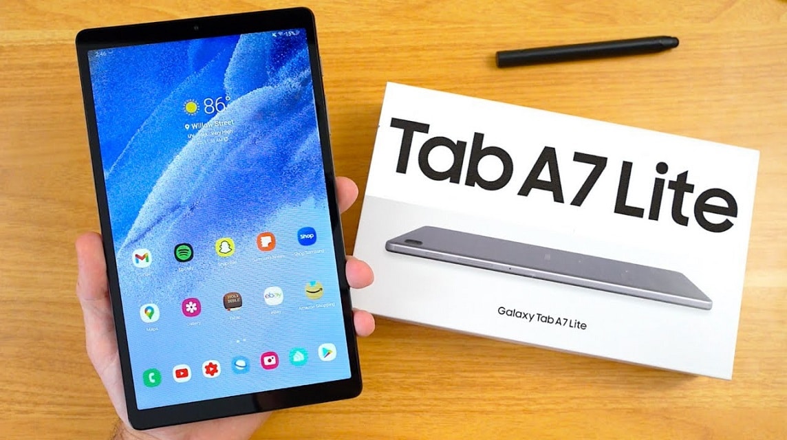 cheap gaming tablet Samsung Galaxy Tab A7 Lite 